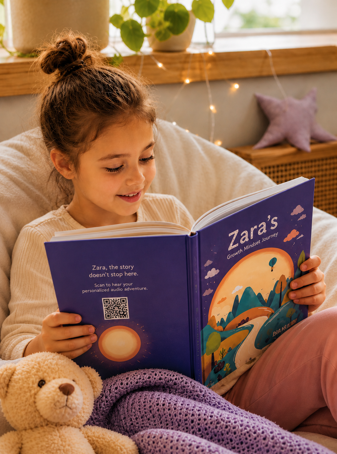 Open page from a personalised storybook